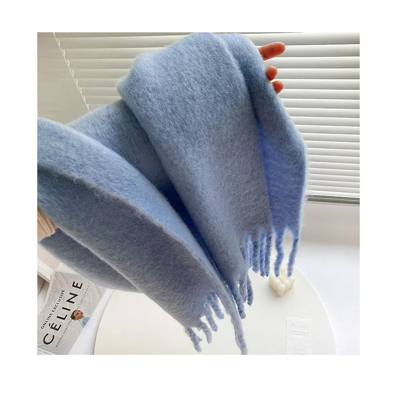 Arctic Bold Oversized Wool Scarf