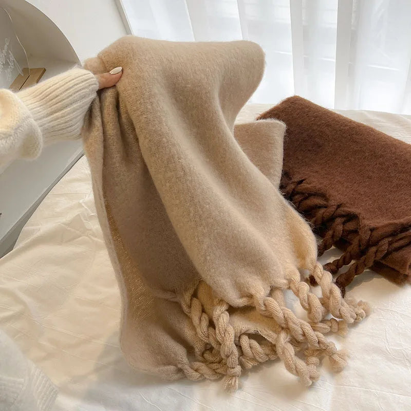 Arctic Bold Oversized Wool Scarf