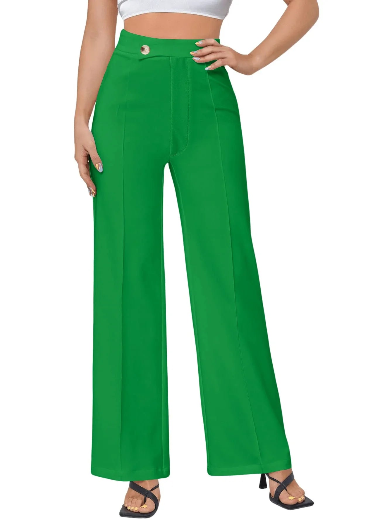 Contour High-Waist Tailored Pants