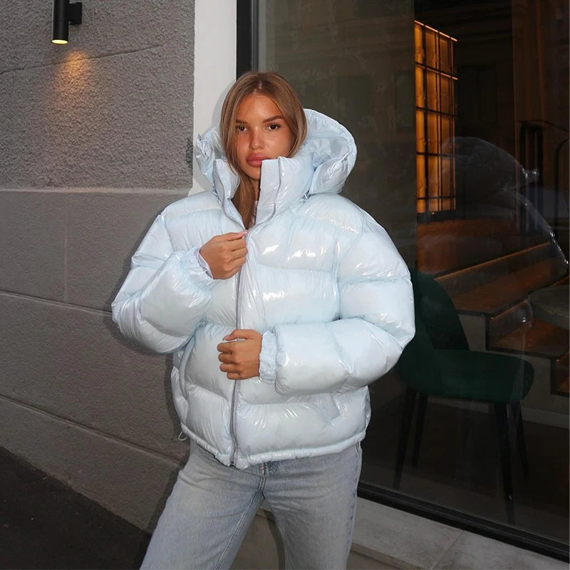 Glossy Urban Puffer Jacket