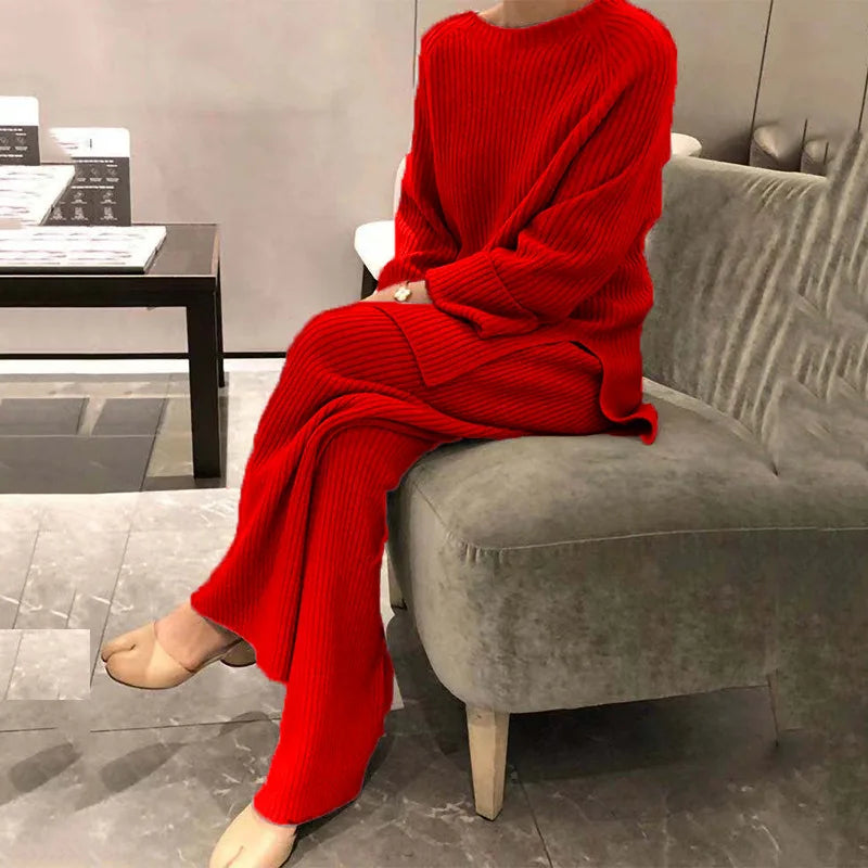Soft Knit Lounge Two-Piece Set