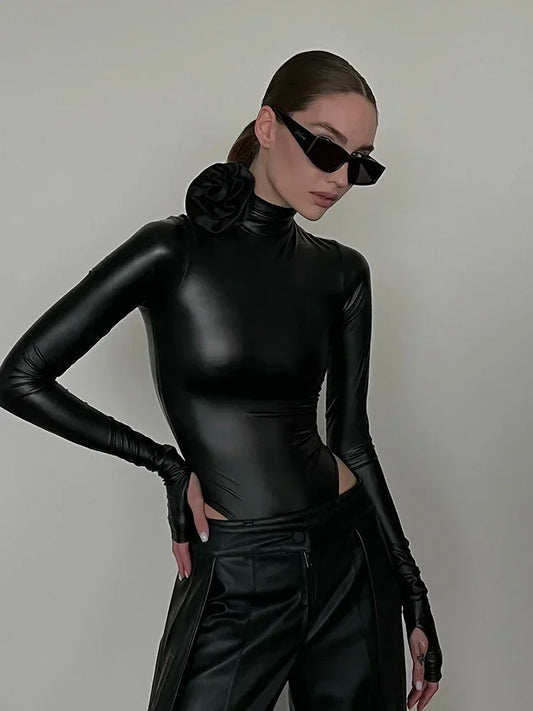 Nightshade Latex Effect Bodysuit