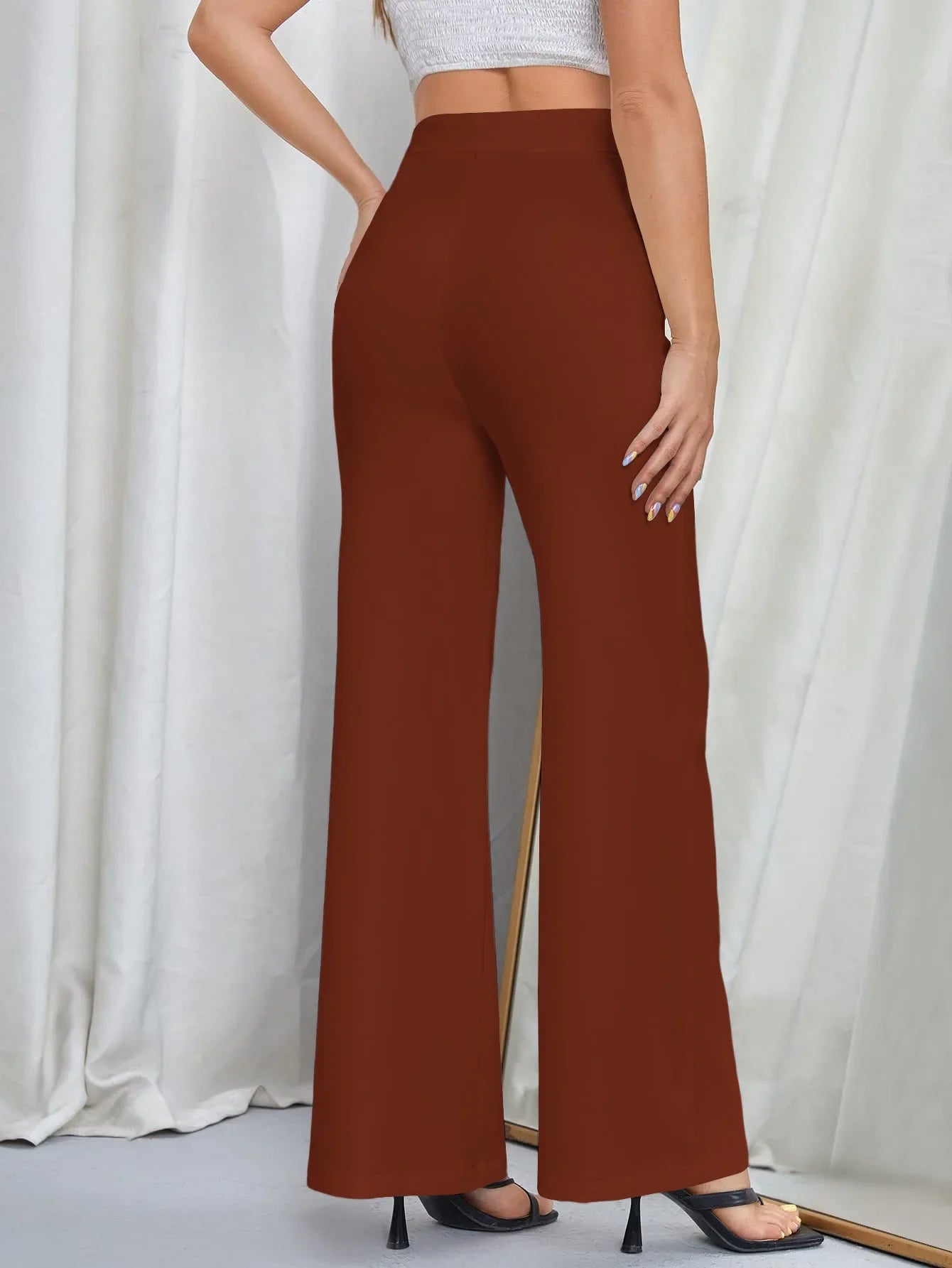 Contour High-Waist Tailored Pants