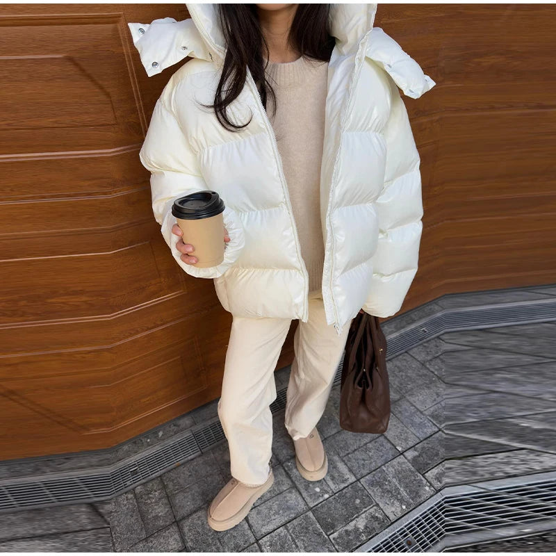 Glossy Urban Puffer Jacket