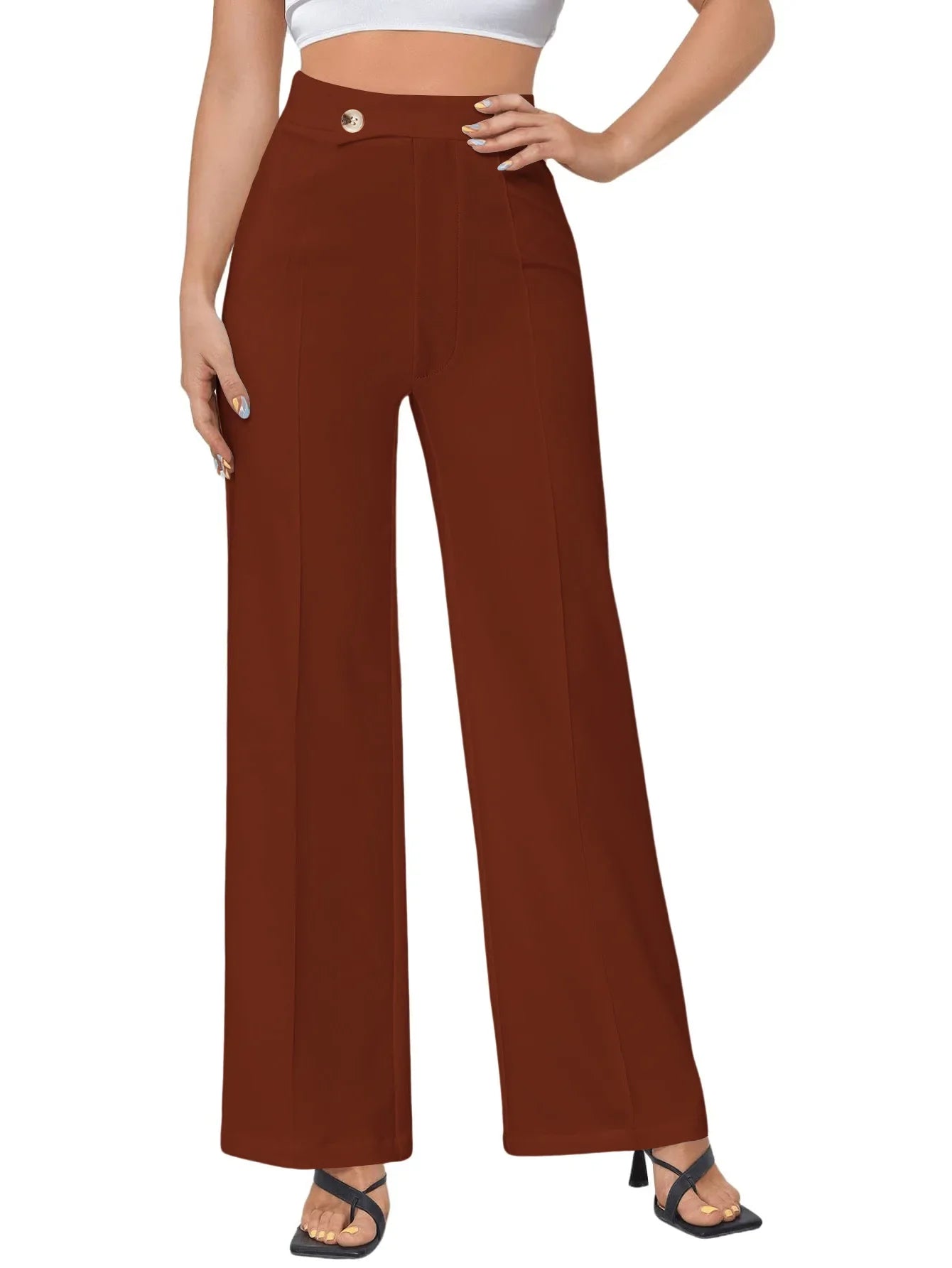 Contour High-Waist Tailored Pants