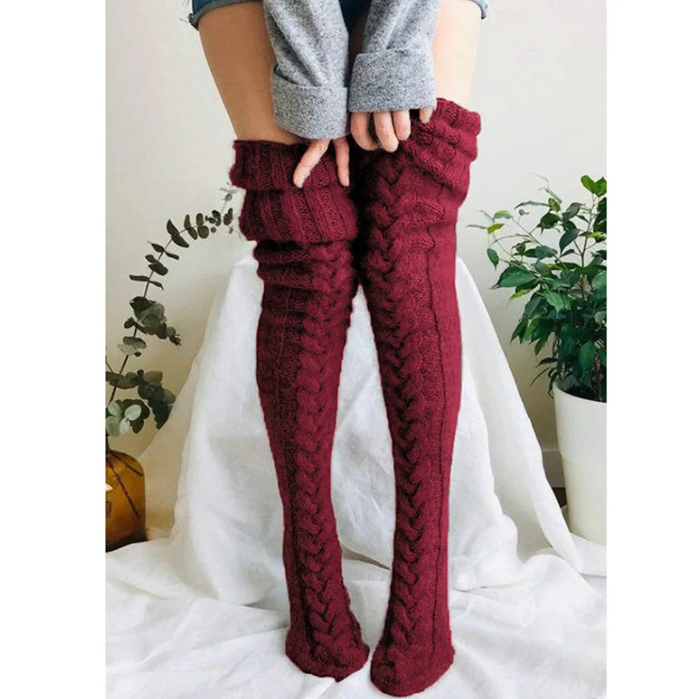 Chunky Knit Overknee Warmers