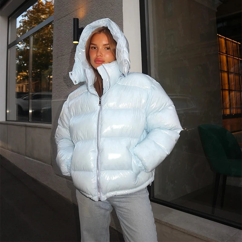 Glossy Urban Puffer Jacket