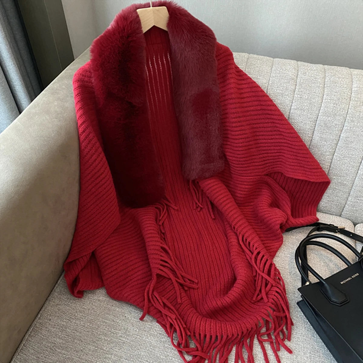 Cozy Knit Poncho