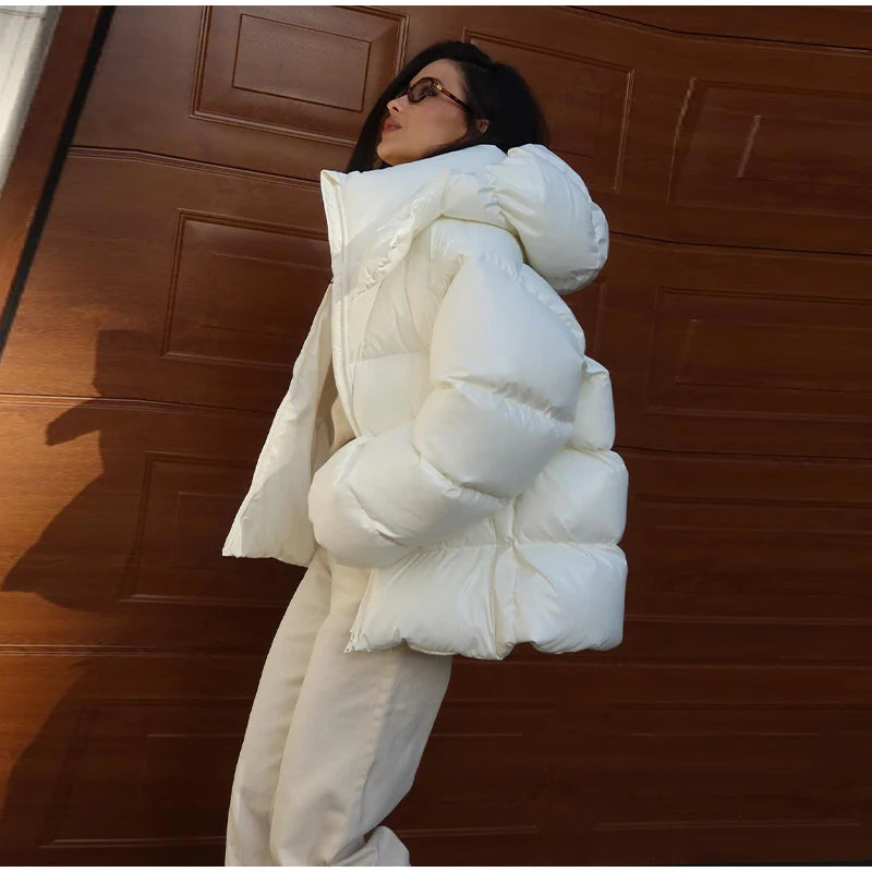 Glossy Urban Puffer Jacket