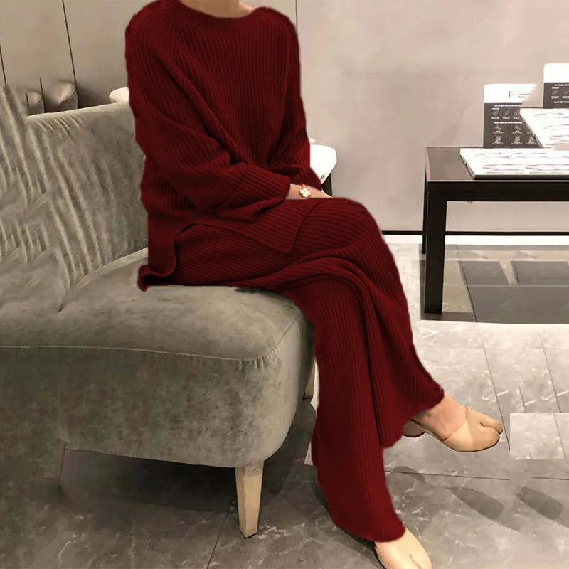 Soft Knit Lounge Two-Piece Set