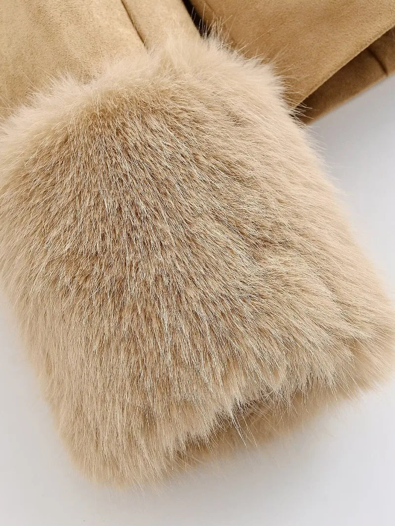 Vintage Aspen Faux Fur Crop Jacket