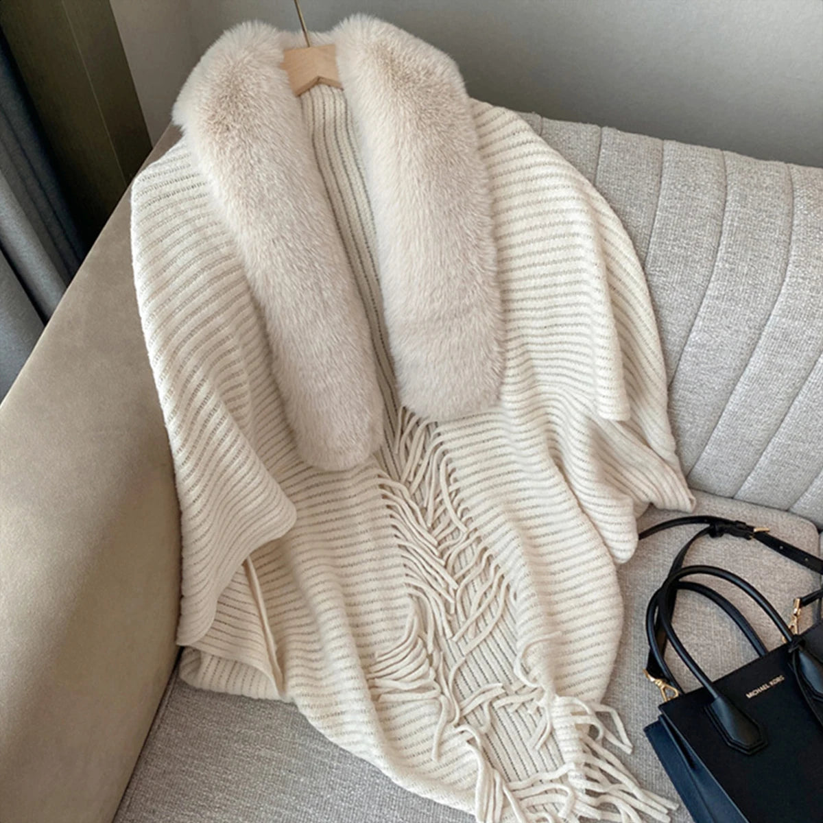 Cozy Knit Poncho
