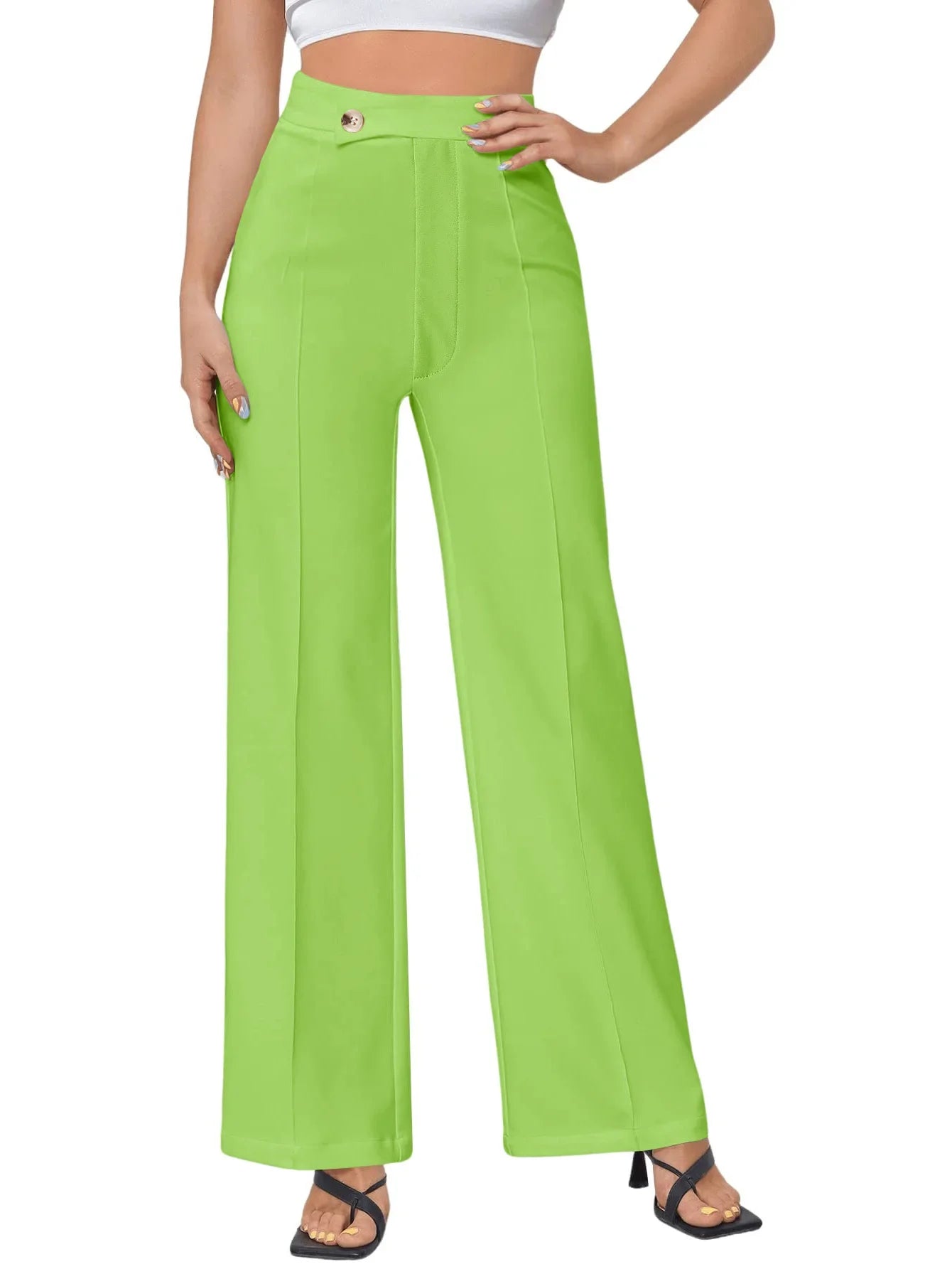 Contour High-Waist Tailored Pants