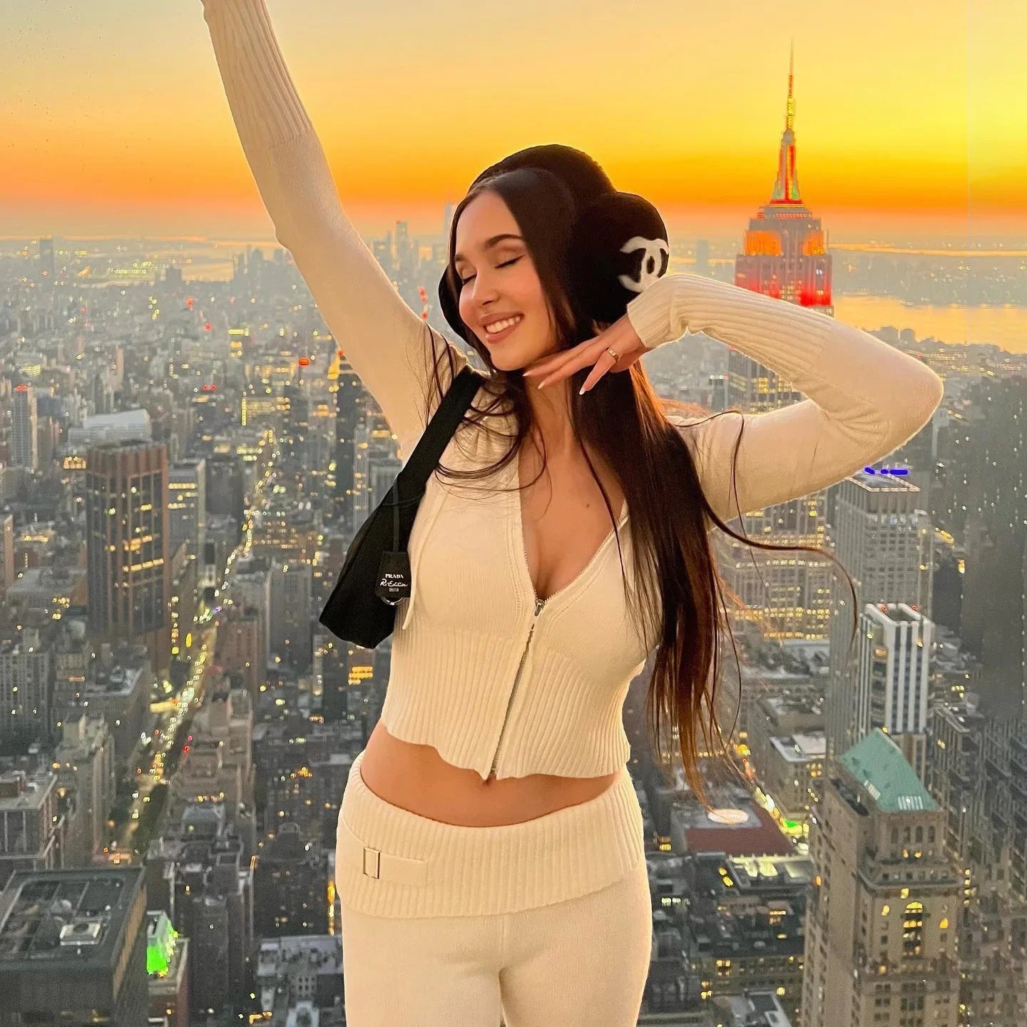 Blush Knit Zip Lounge Set