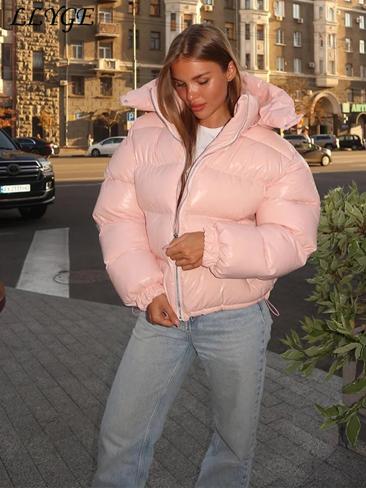 Glossy Urban Puffer Jacket