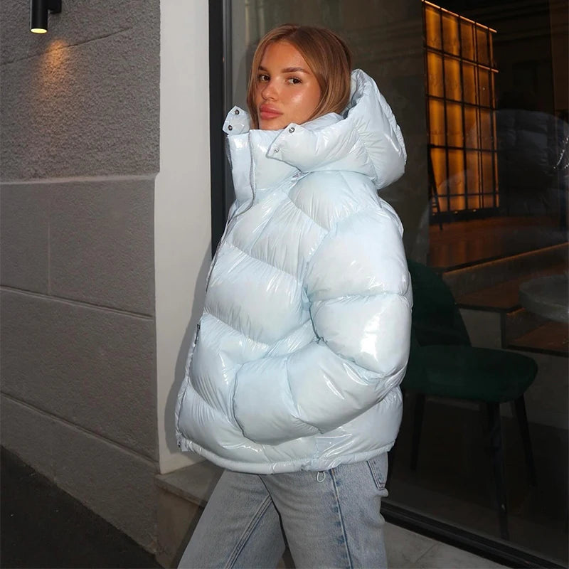 Glossy Urban Puffer Jacket