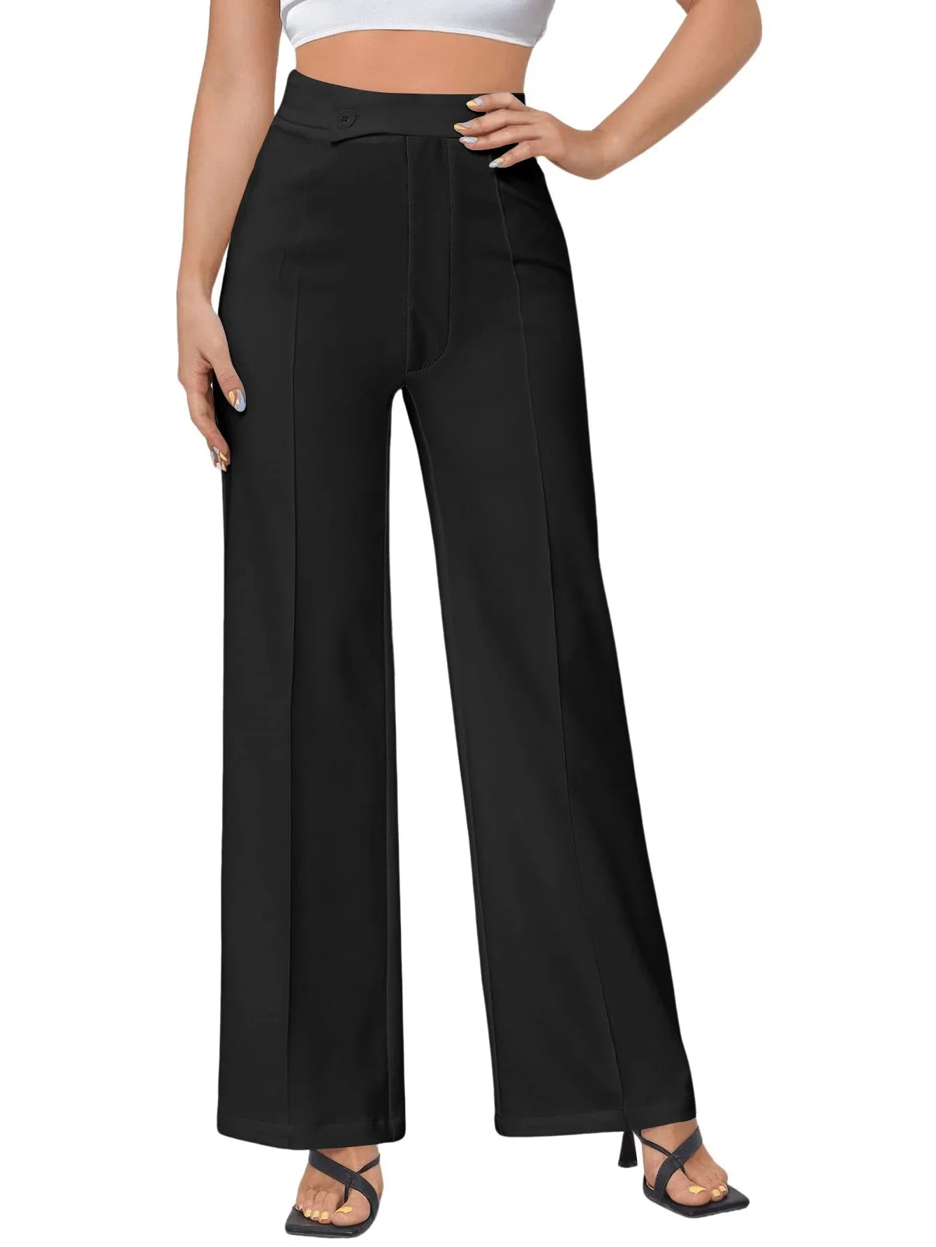 Contour High-Waist Tailored Pants