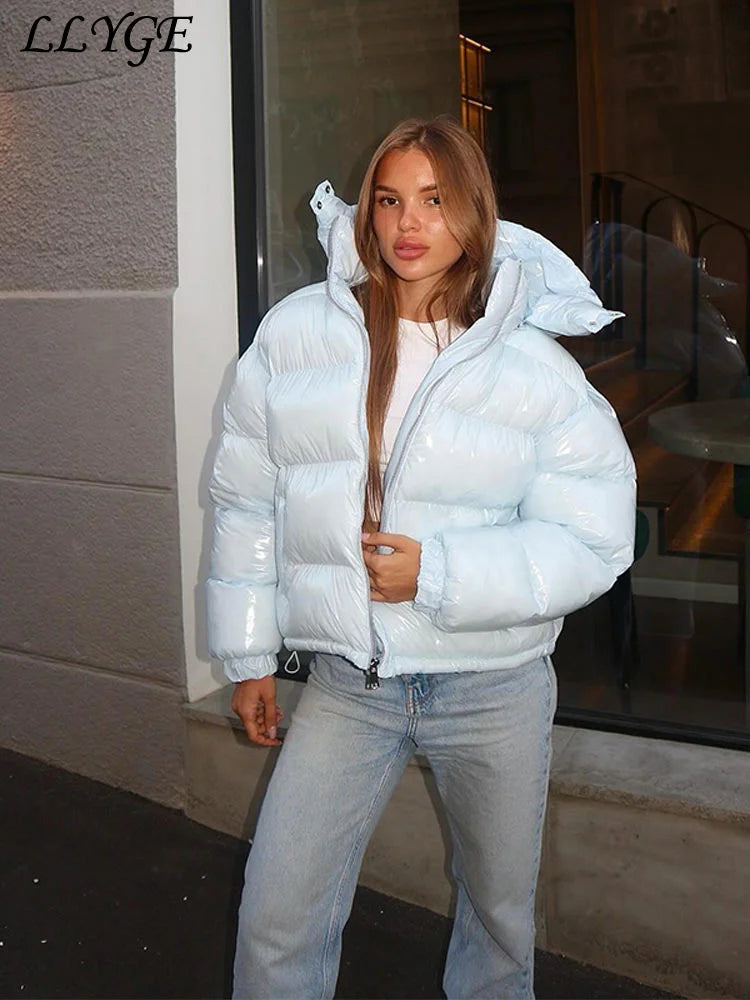 Glossy Urban Puffer Jacket