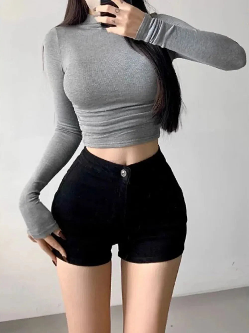 Curve Fit Ribbed Crop