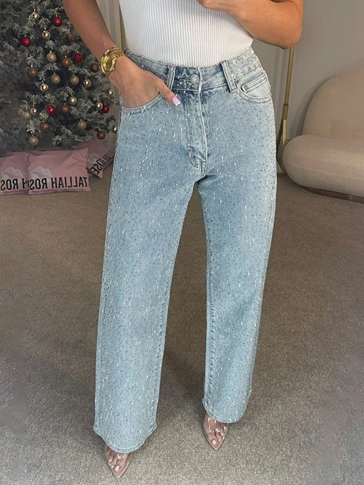 Starlight Sequin Denim Pants