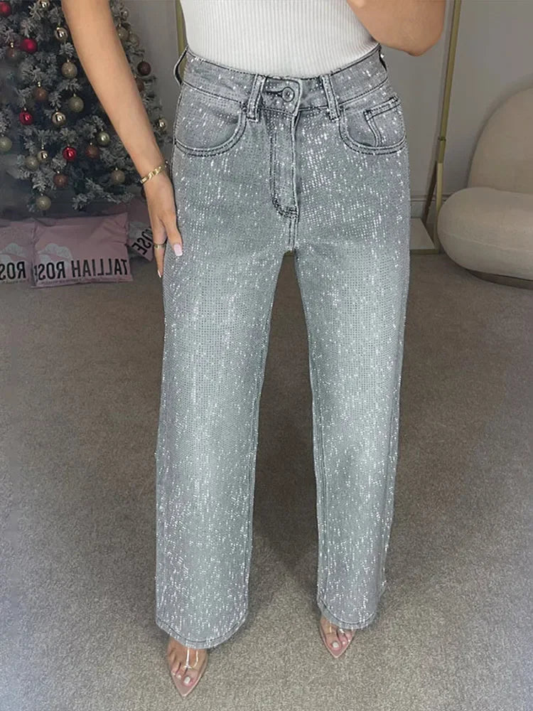 Starlight Sequin Denim Pants