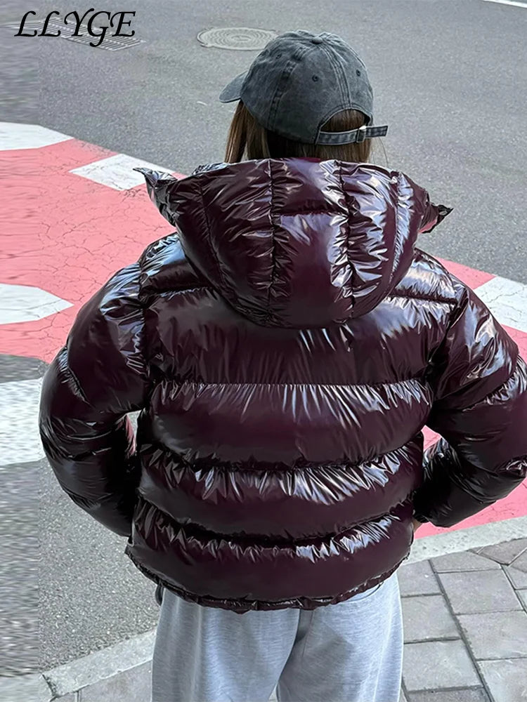 Glossy Urban Puffer Jacket