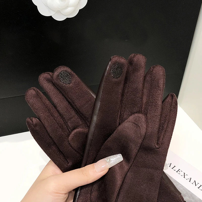 Velvet Chain Elegance Gloves