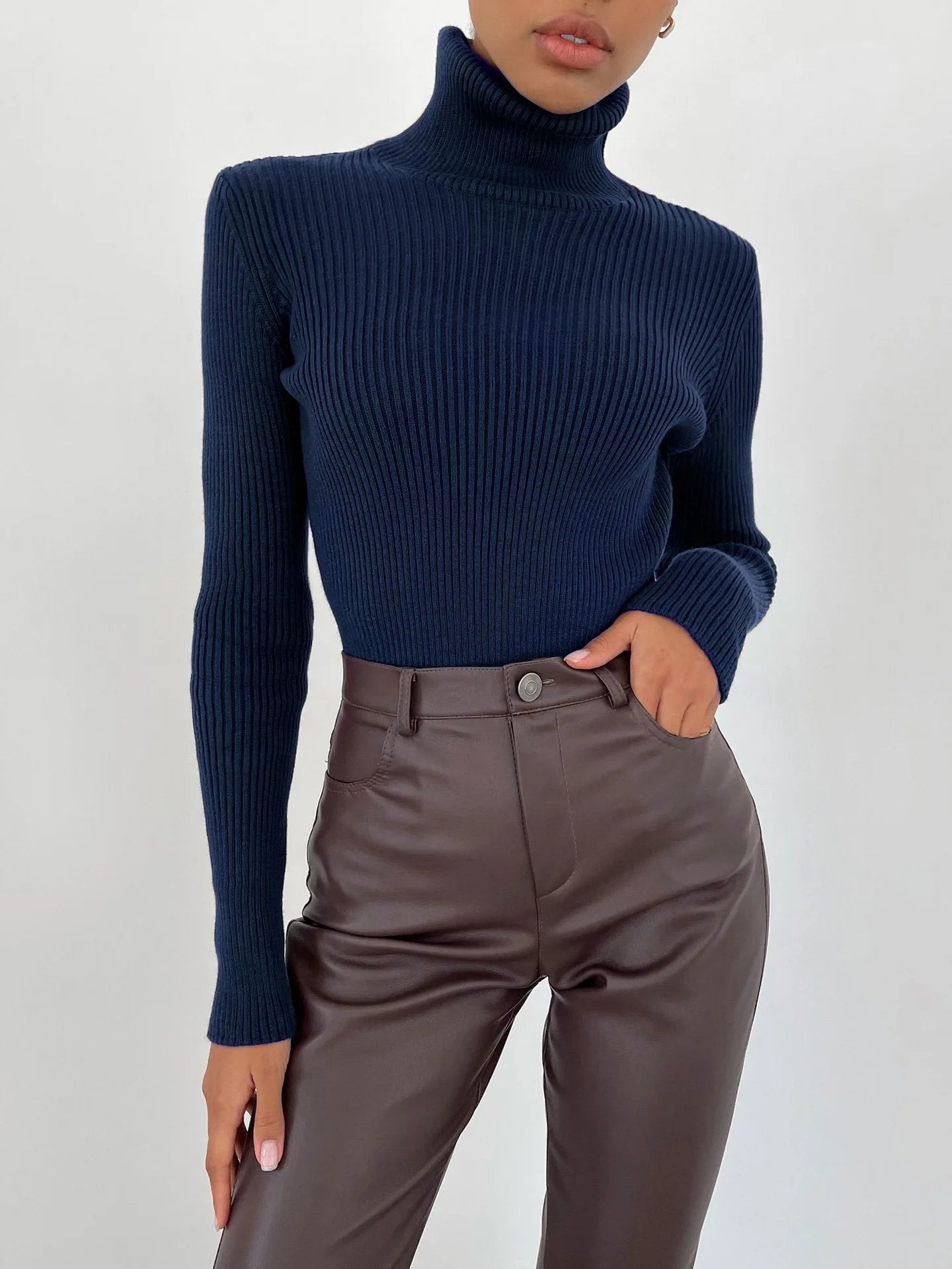 SilkRib Essential Turtleneck