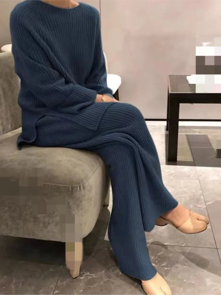 Soft Knit Lounge Two-Piece Set