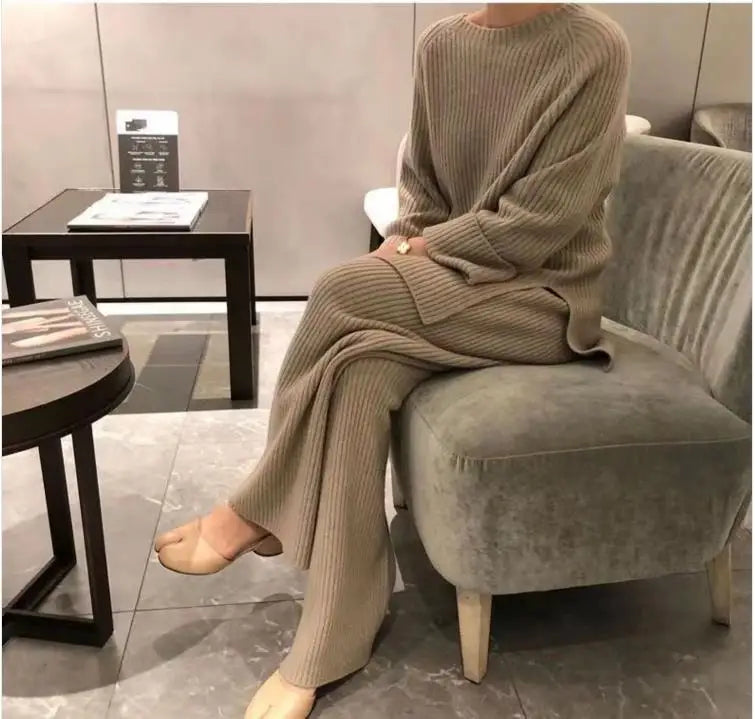 Soft Knit Lounge Two-Piece Set