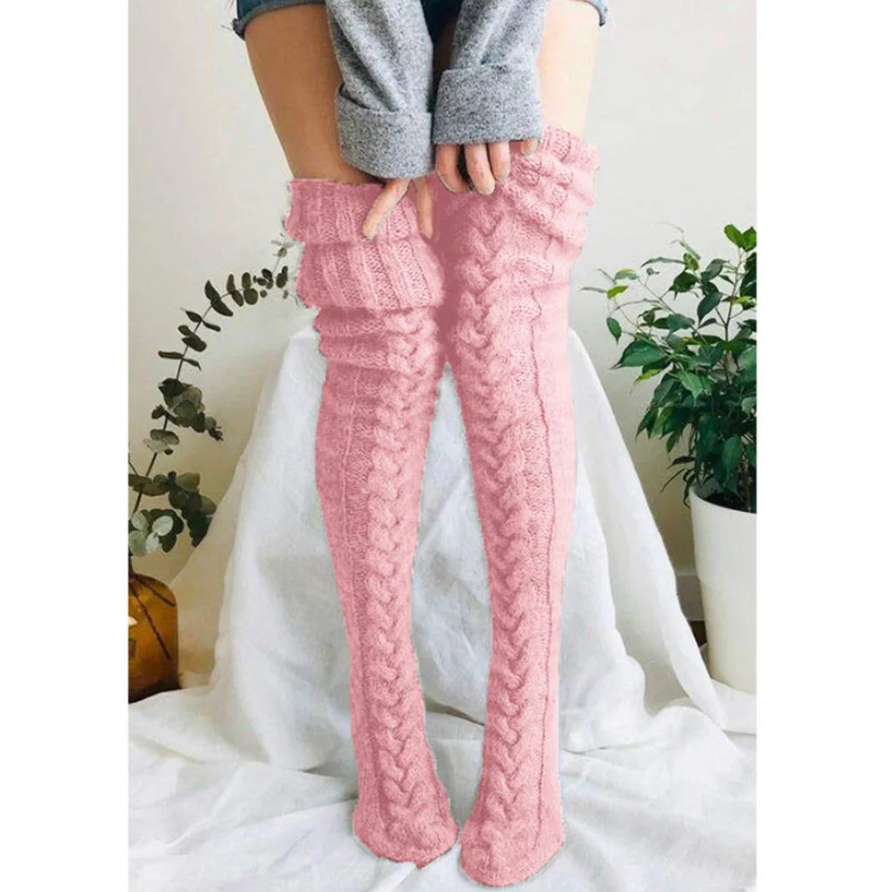 Chunky Knit Overknee Warmers