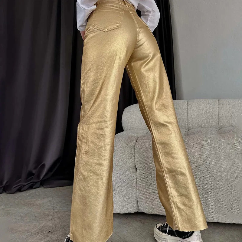 Lunar Shine Metallic Pants