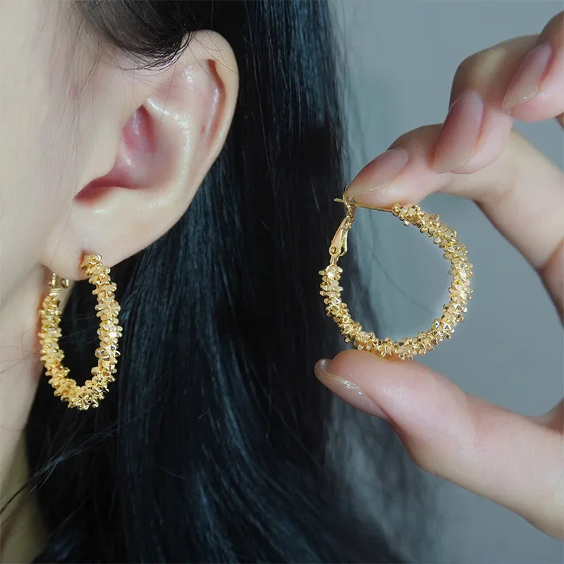 Luxe Bloom Hoops