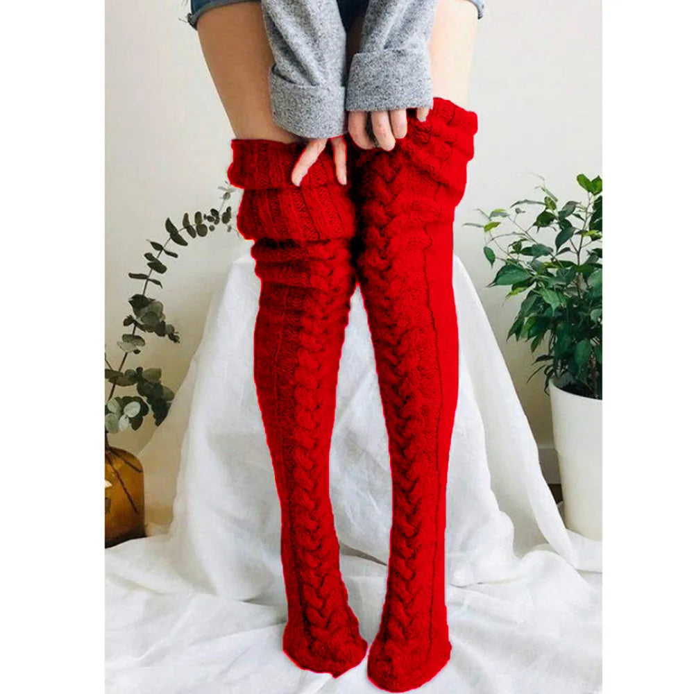 Chunky Knit Overknee Warmers